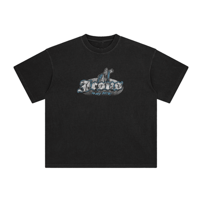 Jesus is my Hero Enzyme Washed T-Shirt