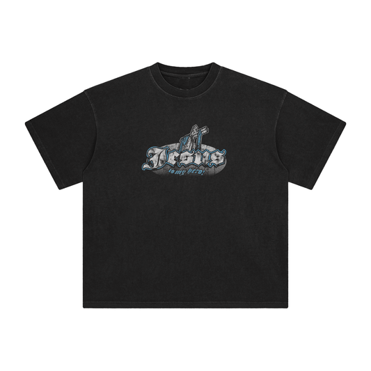 Jesus is my Hero Enzyme Washed T-Shirt